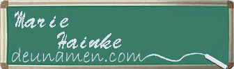 Marie Hainke Visitenkarte